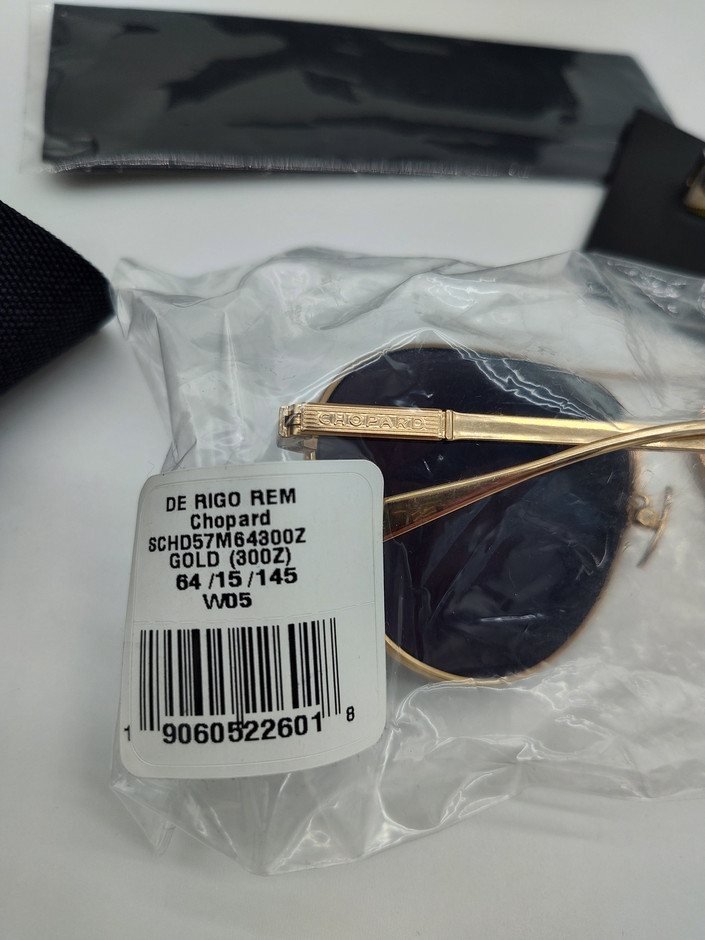 CHOPARD SCHD57M 300Z Titanium Gold Polarized Aviator Sunglasses 64mm Japan NIP - Picture 6 of 12